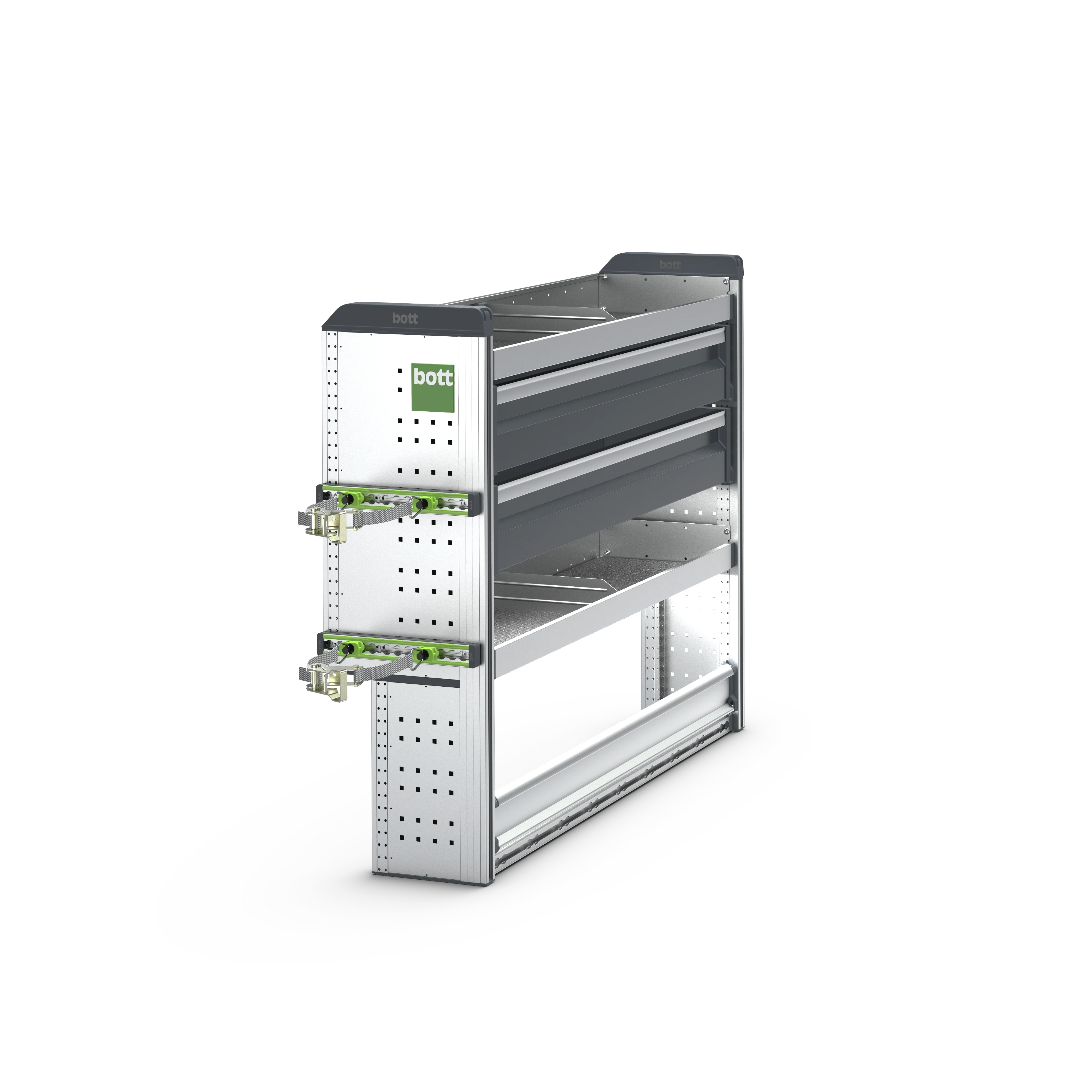 Single-sided bott vario3 drawer and shelving module