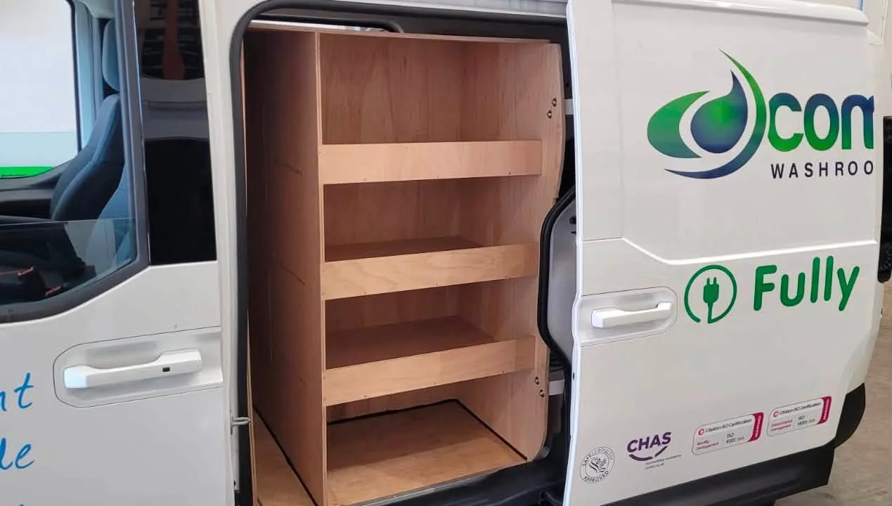 New Kia PV5 fitted with bespoke racking & low profile flettner