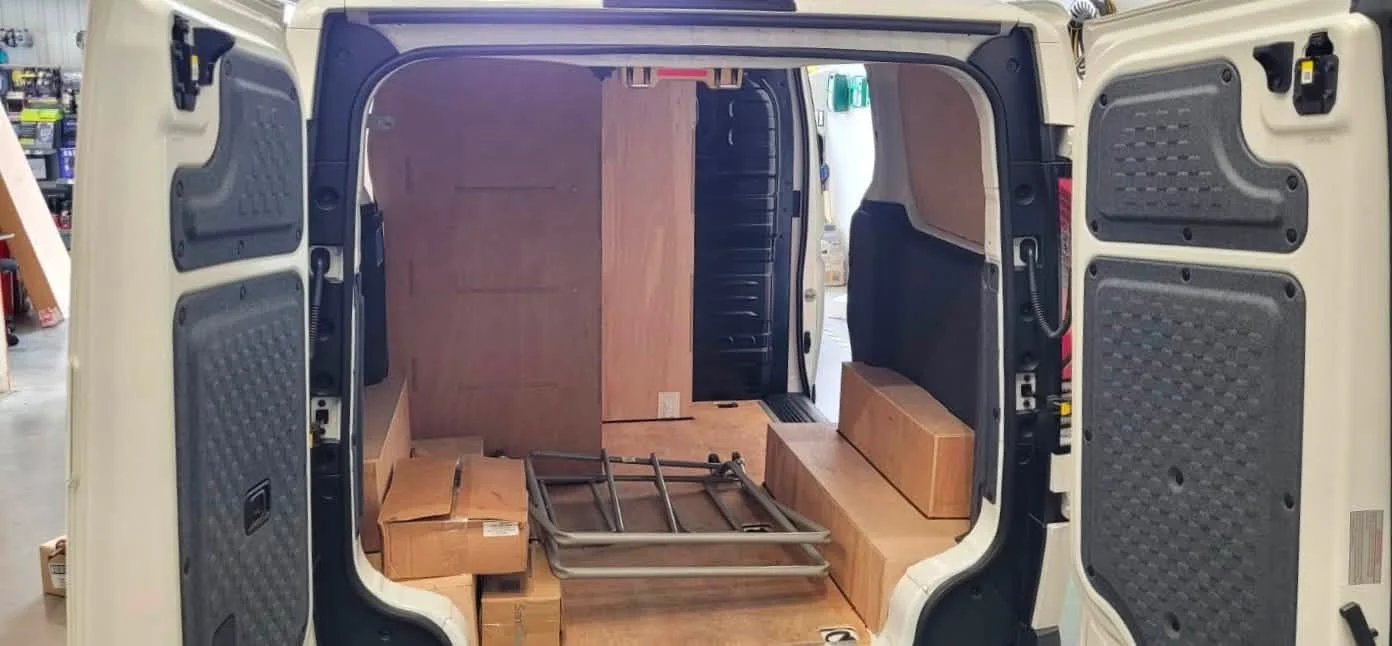 New Kia PV5 fitted with bespoke racking & low profile flettner